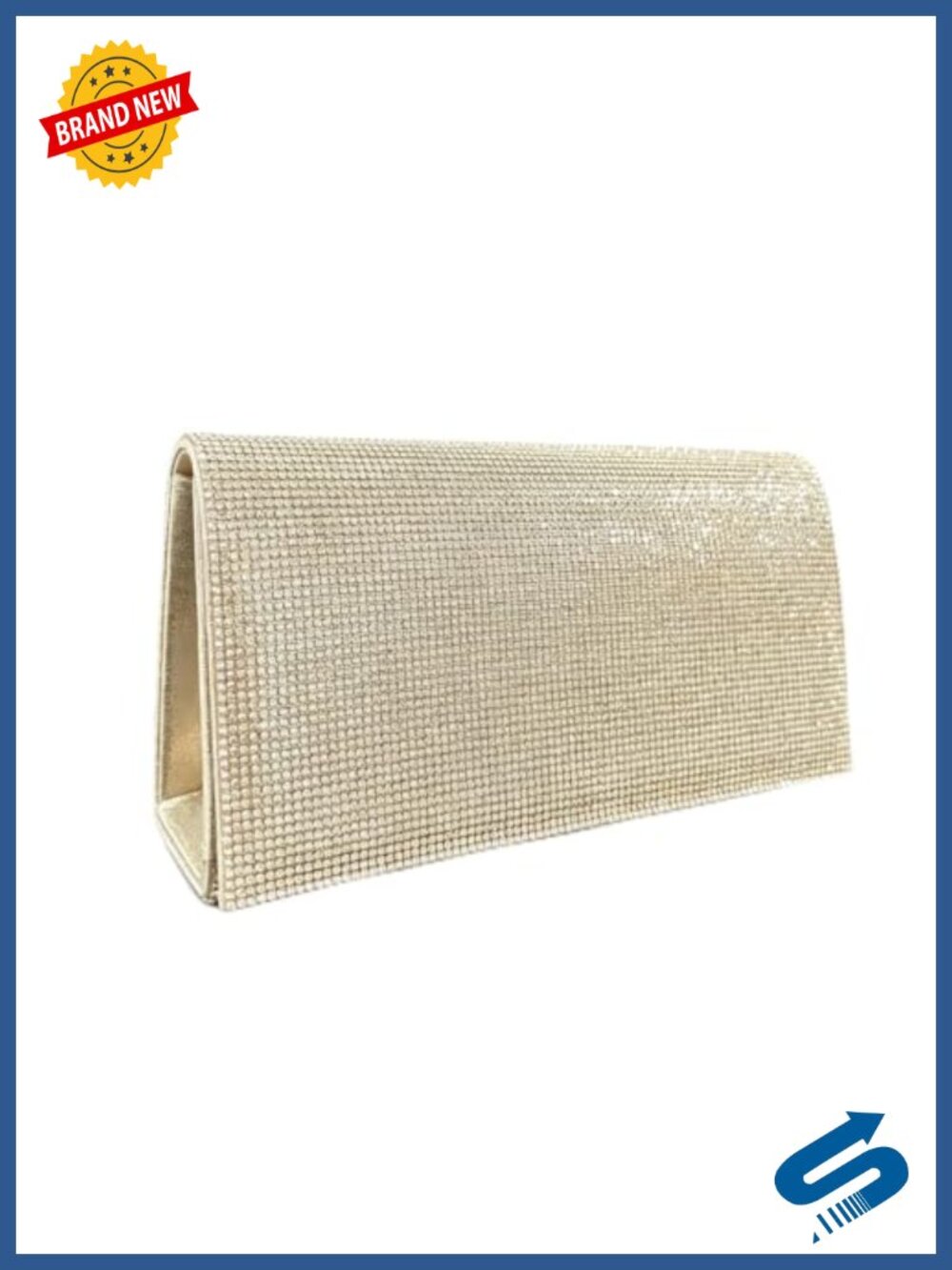 Rhinestone Envelope Evening Clutch Sparkling Formal Handbag Wedding Prom Bag